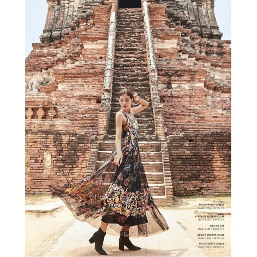💕JOHNNY WAS💕 Krioh Mesh Dress ~ Black Medium - Picture 6 of 16